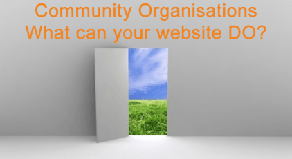 Community Organisations Websites - What can it DO?