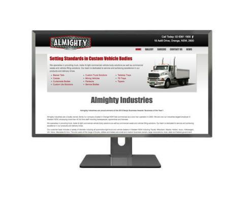 All Mighty Industries Website Design