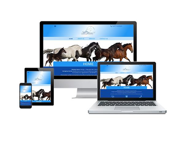 All Horses Vet responsive web design