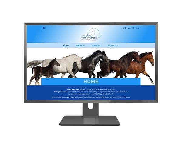 All Horses Veterinary Services Website