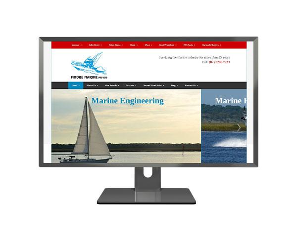 Moore Marine Mobile Responsive Web Design