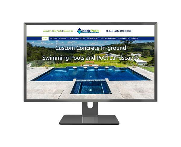 Noble Pools Mobile Responsive Web Design