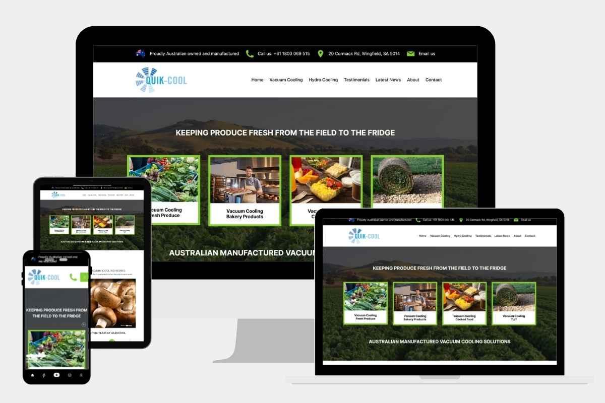 Quik-Cool WordPress Website Modernisation | The ICT Shak - Web Design ...