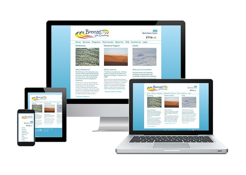 Breeze Life Coaching Joomla Portfolio