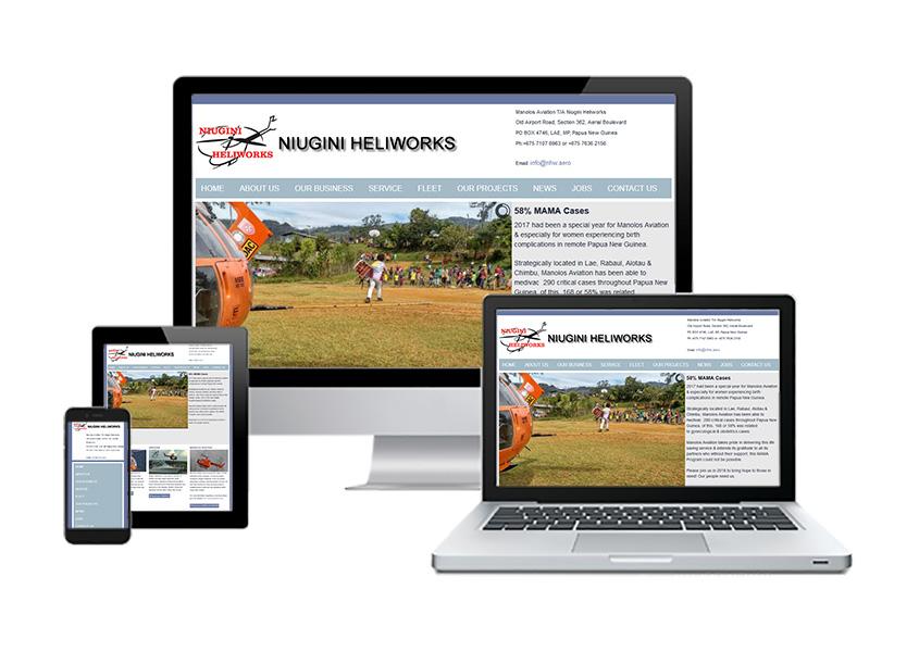 Niugini Heliworks Joomla Portfolio