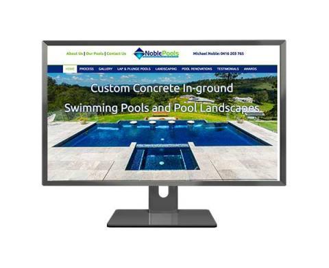 Noble Pools Mobile Responsive Web Design