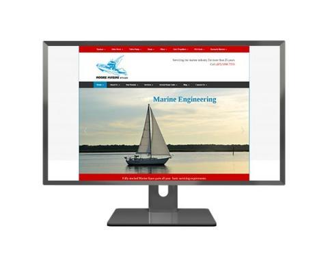 Moore Marine Mobile Responsive Web Design