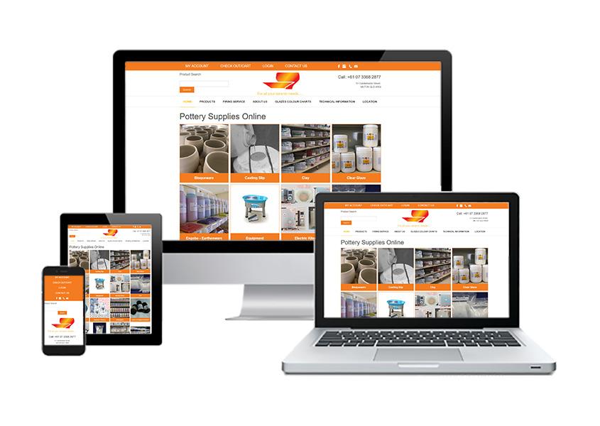 Pottery Supplies Online - ecommerce website