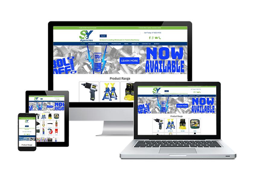 S & Y Agencies - Joomla website portfolio