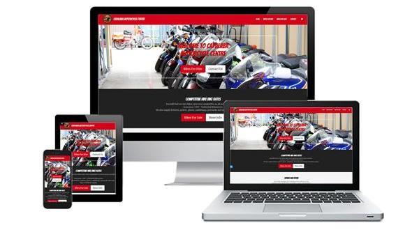 Capalaba Motor Cycles responsive web design